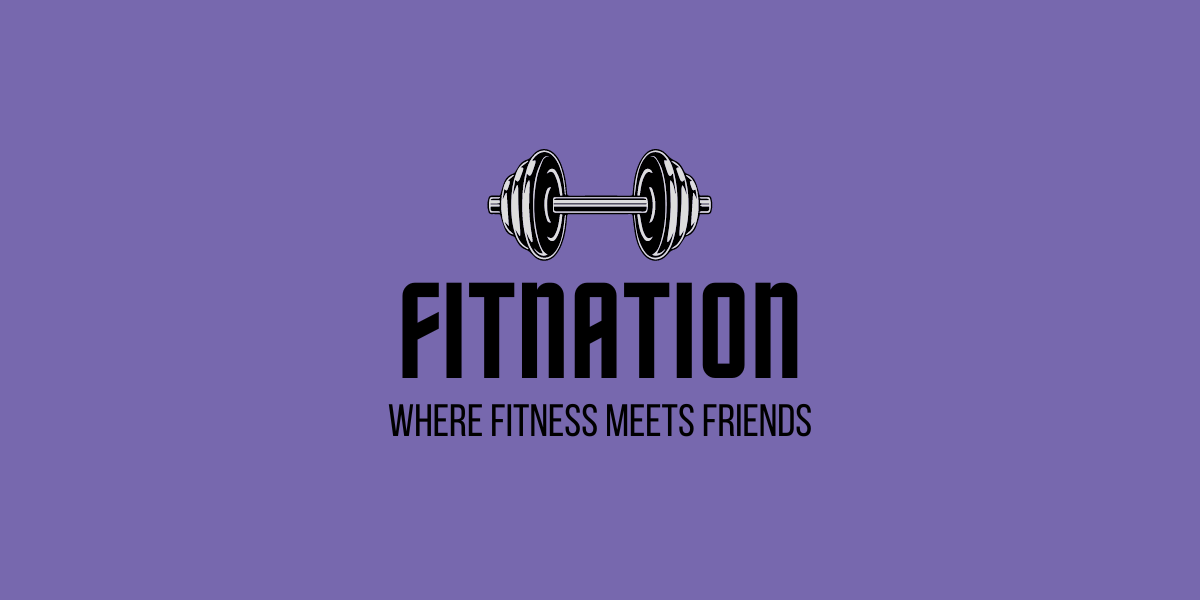 FitNation Logo with Purple Background